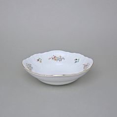 Miska 16 cm, Thun 1794, karlovarský porcelán, BERNADOTTE kytička se zlatem