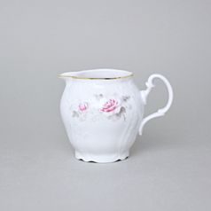 Zlatá linka: Mlékovka 250 ml, Thun 1794, karlovarský porcelán, BERNADOTTE růžičky