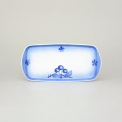 Podnos (podnůsek) čtyřhranný 22 cm, Thun 1794, karlovarský porcelán, BLUE CHERRY