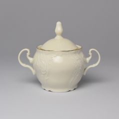 Cukřenka 0,3 l, Thun 1794, karlovarský porcelán, BERNADOTTE ivory + zlato