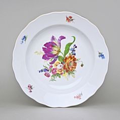 Talíř hluboký 24 cm, zlatá linka, Harmonie, Český porcelán a.s.