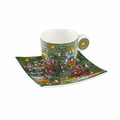 Šálek a podšálek Crosstown Traffic, 100 ml / 6,5 cm, porcelán, James Rizzi, Goebel