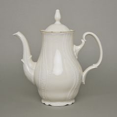 Konev kávová 1,2 l, Thun 1794, karlovarský porcelán, BERNADOTTE ivory + zlato