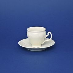 Šálek a podšálek Espresso 75 ml / 12 cm, Thun 1794, karlovarský porcelán, BERNADOTTE ivory