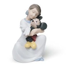 Miluji tě Mickey, 14 x 9 cm, NAO porcelánové figurky
