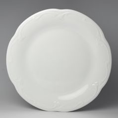 Rubin: Mísa 30 cm mělká kulatá/koláčový talíř, královský porcelán Tettau