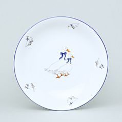 Coups husy, Talíř hluboký 22 cm, Thun 1794, karlovarský porcelán