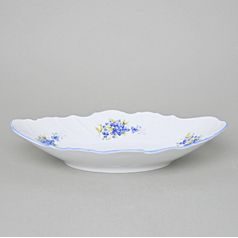 Koš na chléb a pečivo 34 cm, Thun 1794, karlovarský porcelán, BERNADOTTE pomněnka