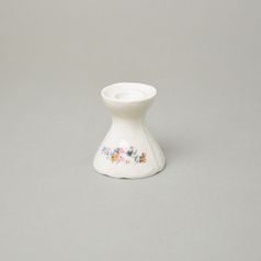 Svícen 65 mm, Thun 1794, karlovarský porcelán, BERNADOTTE ivory + kytičky