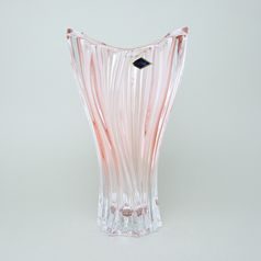 Křišťálová váza Plantica, růžová 32 cm, Aurum Crystal