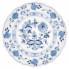 Talíř mělký 28 cm, Cibulový vzor, Míšeňský porcelán