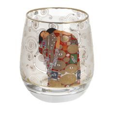 Svícen Naplnění, 8,5 / 8,5 / 9,5 cm, sklo, G. Klimt, Goebel