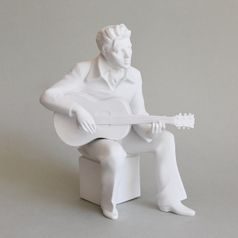 Elvis Presley, 16 x 11,6 x 24 cm, Biskvit, Porcelánové figurky Duchcov