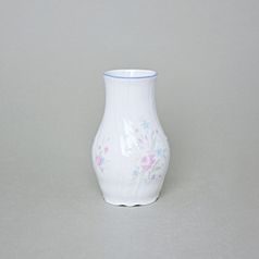 Vázička 11 cm, Thun 1794, karlovarský porcelán, BERNADOTTE modro-růžové kytičky