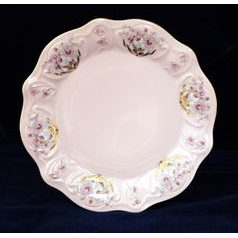 Talíř dezertní 19 cm, Olga 585 Mucha, Růžový porcelán z Chodova