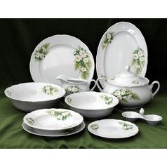 Jídelní souprava pro 6 osob, Thun 1794, karlovarský porcelán, CONSTANCE 80262 kopretiny