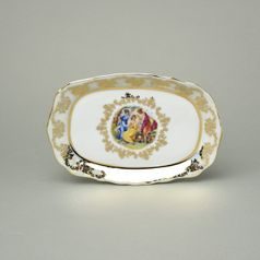 Podnůsek 21,5 x 14,5 cm, Tři Grácie, porcelán QUEENs Crown