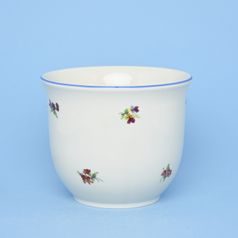 Květináč bez uch, bez nožky pr.16,0; v.13,5 cm, házenka ivory, Český porcelán a.s.