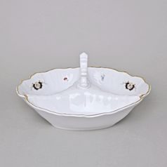 Miska kabaret 23 cm, Thun 1794, karlovarský porcelán, BERNADOTTE erbíky