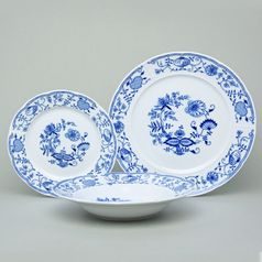 Talířová souprava pro 6 osob, 26 cm mělký talíř, Thun 1794, karlovarský porcelán, NATÁLIE cibulák