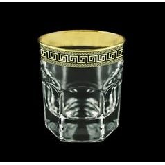 Astra Gold: Sklenice na whisky a koňak 280 ml, křišťál, Antique Golden Black decor