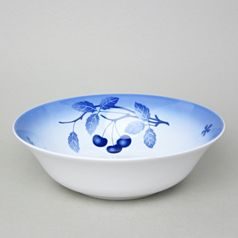 Mísa kulatá hluboká 25 cm, Thun 1794, karlovarský porcelán, BLUE CHERRY