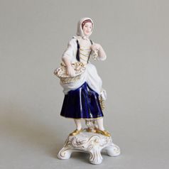 Vinařka 10,5 x 7,5 x 20,5 cm, Isis, Porcelánové figurky Duchcov