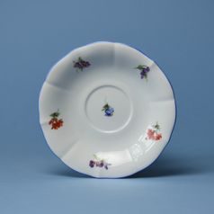 Podšálek zrcadlový ZC/1 15,5 cm, Házenka modrá linka, Český porcelán a.s.