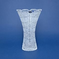 Křišťálová váza X - 500PK broušená, 255 mm, Crystal BOHEMIA