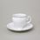 Šálek a podšálek kávový 150 ml / 14 cm, Thun 1794, karlovarský porcelán, BERNADOTTE mráz, platinová linka