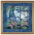Obraz Lekníny pod vrbami, 68 / 3,5 / 68 cm, porcelán, C. Monet, Goebel