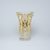 Křišťálová váza broušená, 205 mm, zlato + smalt, Jahami Bohemia