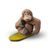 De Rosa - Surfař, Profesionální orangutani, 6 x 6 x 10 cm, keramická figurka, De Rosa Montevideo