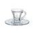 Welington - Šálek 80 ml a podšálek 130 mm křišťálový, Crystal Bohemia