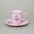 Šálek 140 ml a podšálek kávový Amis, Leander, růžový porcelán