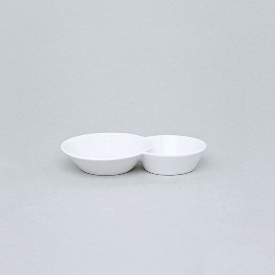 Bohemia White, Dvojpodšálek káva/čaj 15,5 cm, design Pelcl, Český porcelán a.s.