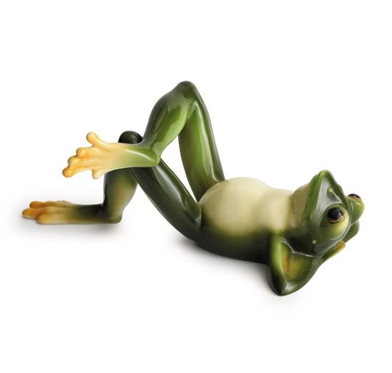 Žabák ležící na zádech 17 cm, Porcelán FRANZ