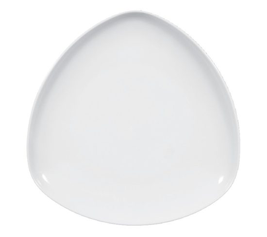 Talíř mělký tříhranný 26 cm, Sketch Basic, Porcelán Seltmann