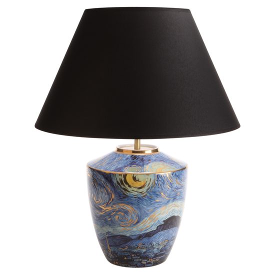 Stolní lampa Hvězdná noc, 40 / 40 / 47,5 cm, porcelán, V. van Gogh, Goebel