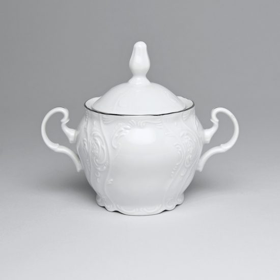 Cukřenka 300 ml, Thun 1794, karlovarský porcelán, BERNADOTTE platina