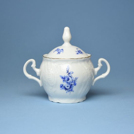 Cukřenka 220 ml, Thun 1794, karlovarský porcelán, BERNADOTTE modrá růže