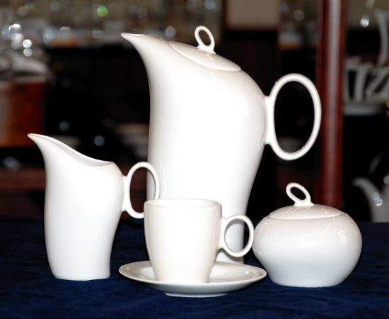 Kávová souprava pro 6 osob, Future bílý, Thun 1794, karlovarský porcelán, FUTURE