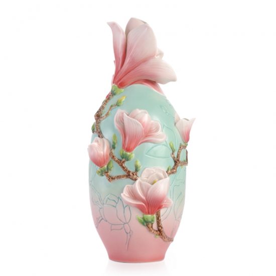 Váza 29 cm, Magnolie, Porcelán FRANZ