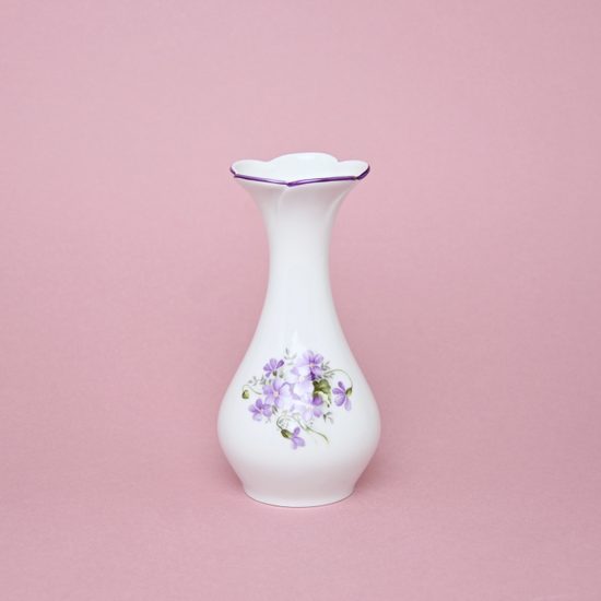 Váza kytka 16,5 cm, fialky, Český porcelán a.s.