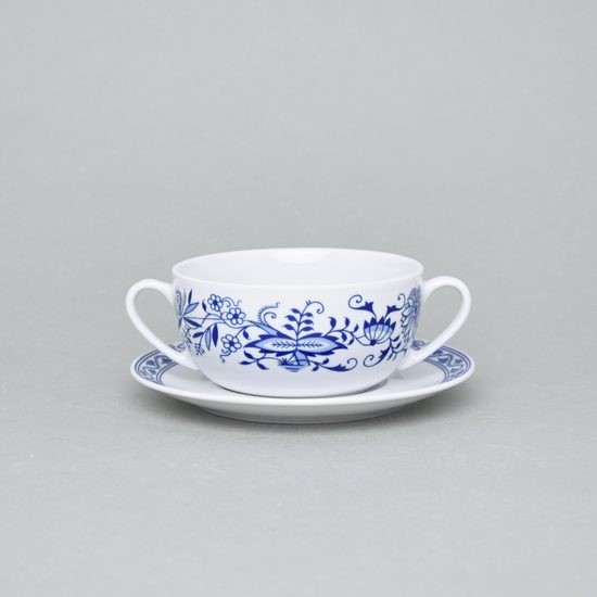 Šálek na polévku 370 ml a podšálek 175 mm, Henrietta, Thun 1794, karlovarský porcelán