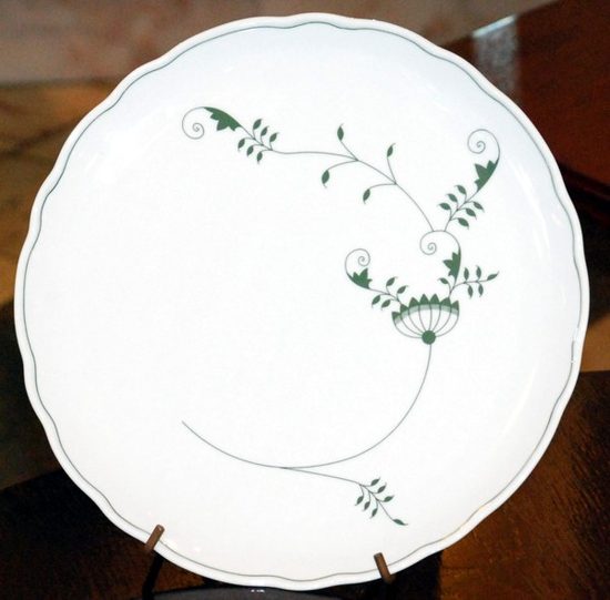 Talíř dortový 31 cm, ECO zelený cibulák, Český porcelán a.s.