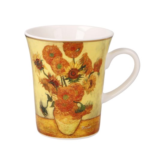 Hrnek Slunečnice, 400 ml, jemný kostní porcelán, V. van Gogh, Goebel