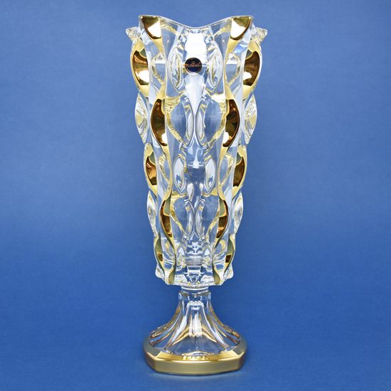 Váza na noze Rhapsody 40,5 cm zlacená, RoyalCrystal