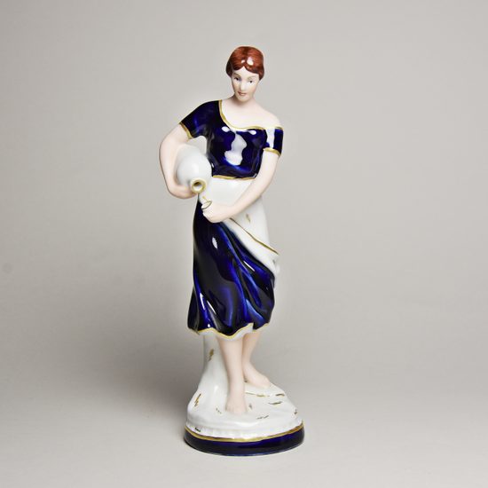 Žena se džbánem 8 x 7,5 x 22,5 cm, Isis, Porcelánové figurky Duchcov