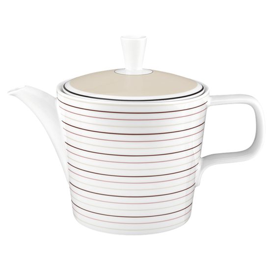 Konvice kávová / čajová 1,2 l, No Limits 24943 Cream Lines, Porcelán Seltmann